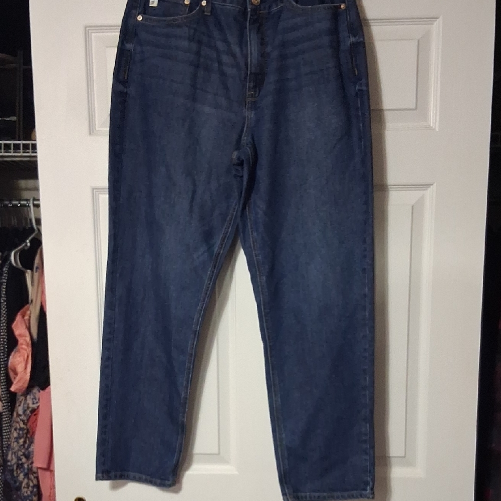 Seven7 Women's Relaxed Blue Denim Jeans Sz 16 $40.